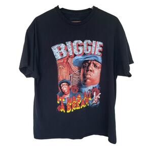 Notorious B.I.G. Biggie Black "It was all a Dream" Graphic T-shirt - XL